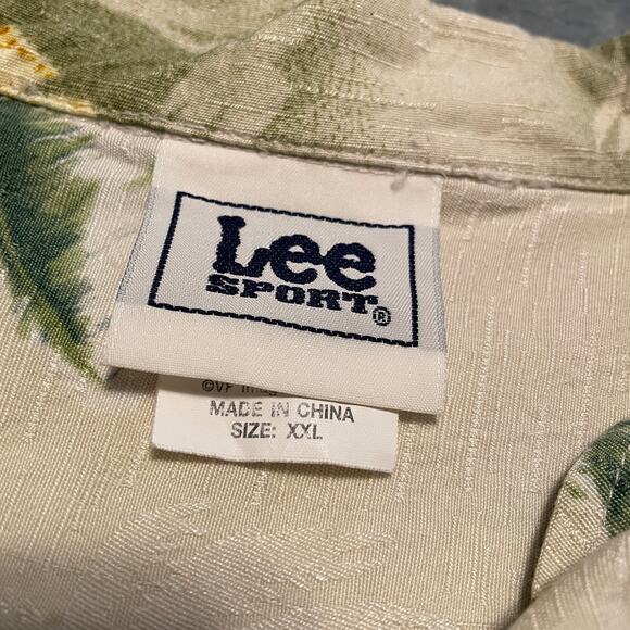 Vintage Oakland A's Athletics Lee Spot Hawaiian Shirt Mens XXL Tropical Hawaii - Picture 4 of 9